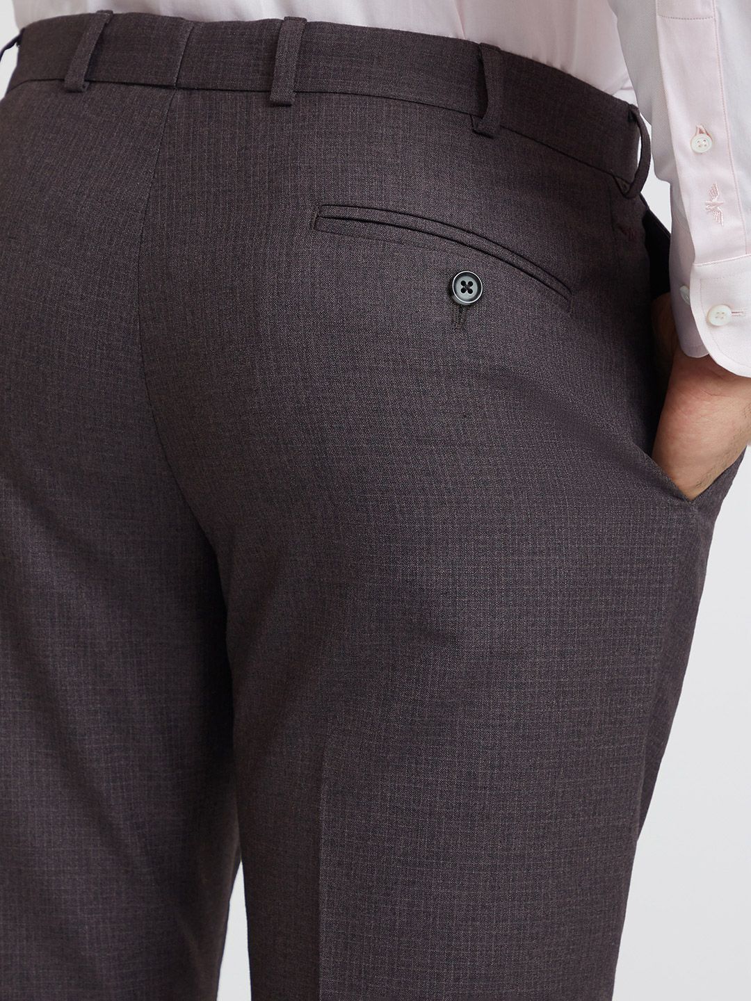 Park Avenue Men Self-Design Formal Trousers