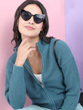 Tokyo Talkies Women Ribbed Cardigan