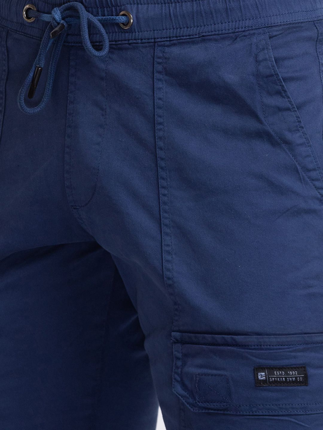 SPYKAR Men Blue Slim Fit Cargos Trousers