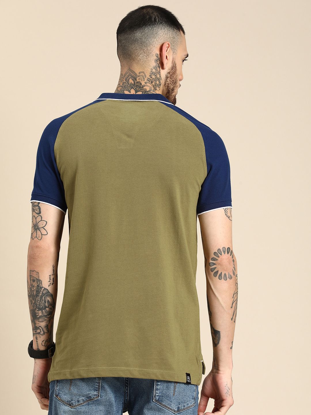 Being Human Polo Collar Pure Cotton T-shirt