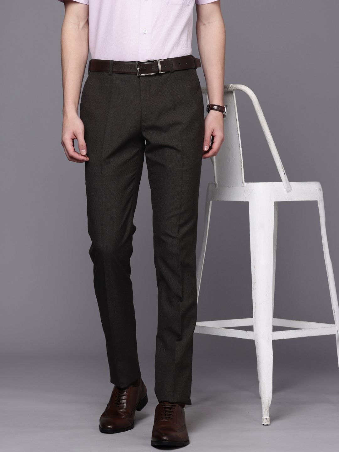 Raymond Men Slim Fit Formal Trousers