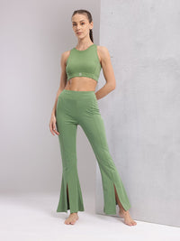 HRX by Hrithik Roshan Solid Yoga Tracksuit with Slit Detail