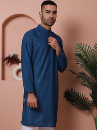 Jompers Men Embroidered Cotton Kurta