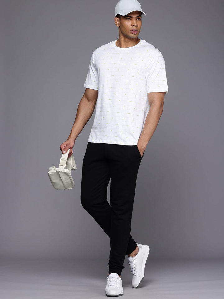 HRX by Hrithik Roshan Printed Drop-Shoulder Sleeves Pure Cotton Relaxed Fit T-shirt