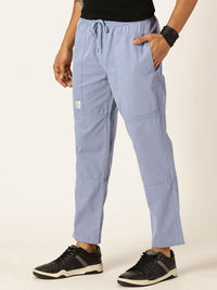 Thomas Scott Men Relaxed Loose Fit Mid-Rise Pure Cotton Easy Wash Trousers