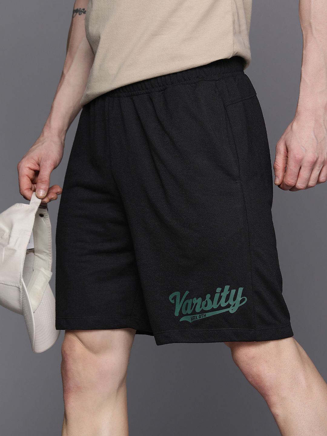 HRX by Hrithik Roshan Men Printed Detail Shorts