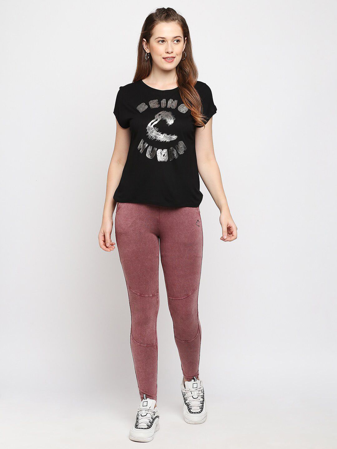 Being Human Typography Printed T-shirt