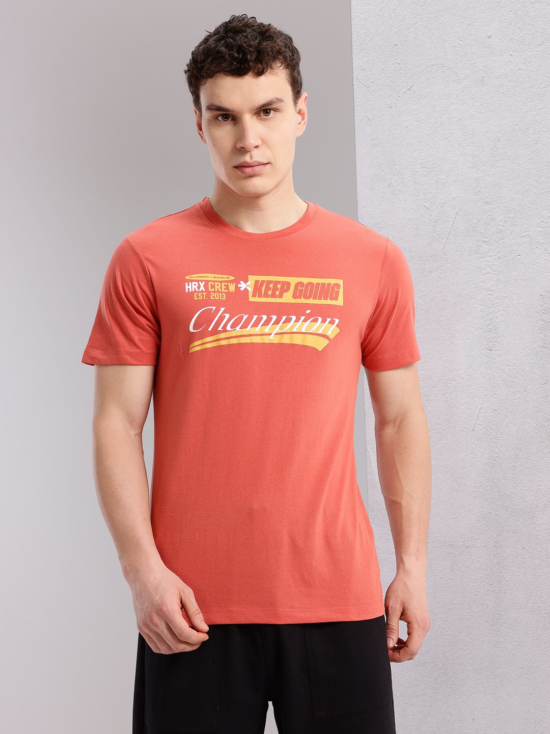 HRX by Hrithik Roshan Men Typography Printed T-shirt