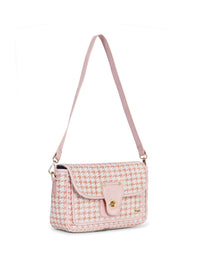 Berrylush Self Design Structured Handheld Bag