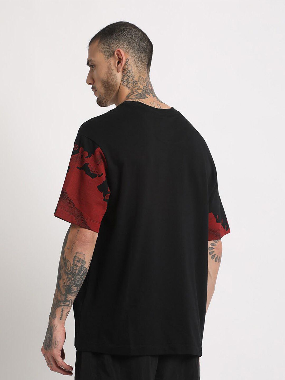 THE BEAR HOUSE Abstract Printed Regular Fit Cotton T-shirt