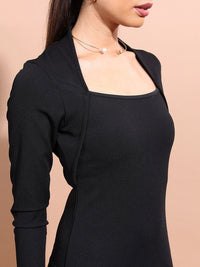 CHIC BY TOKYO TALKIES Black Bodycon Mini Dress