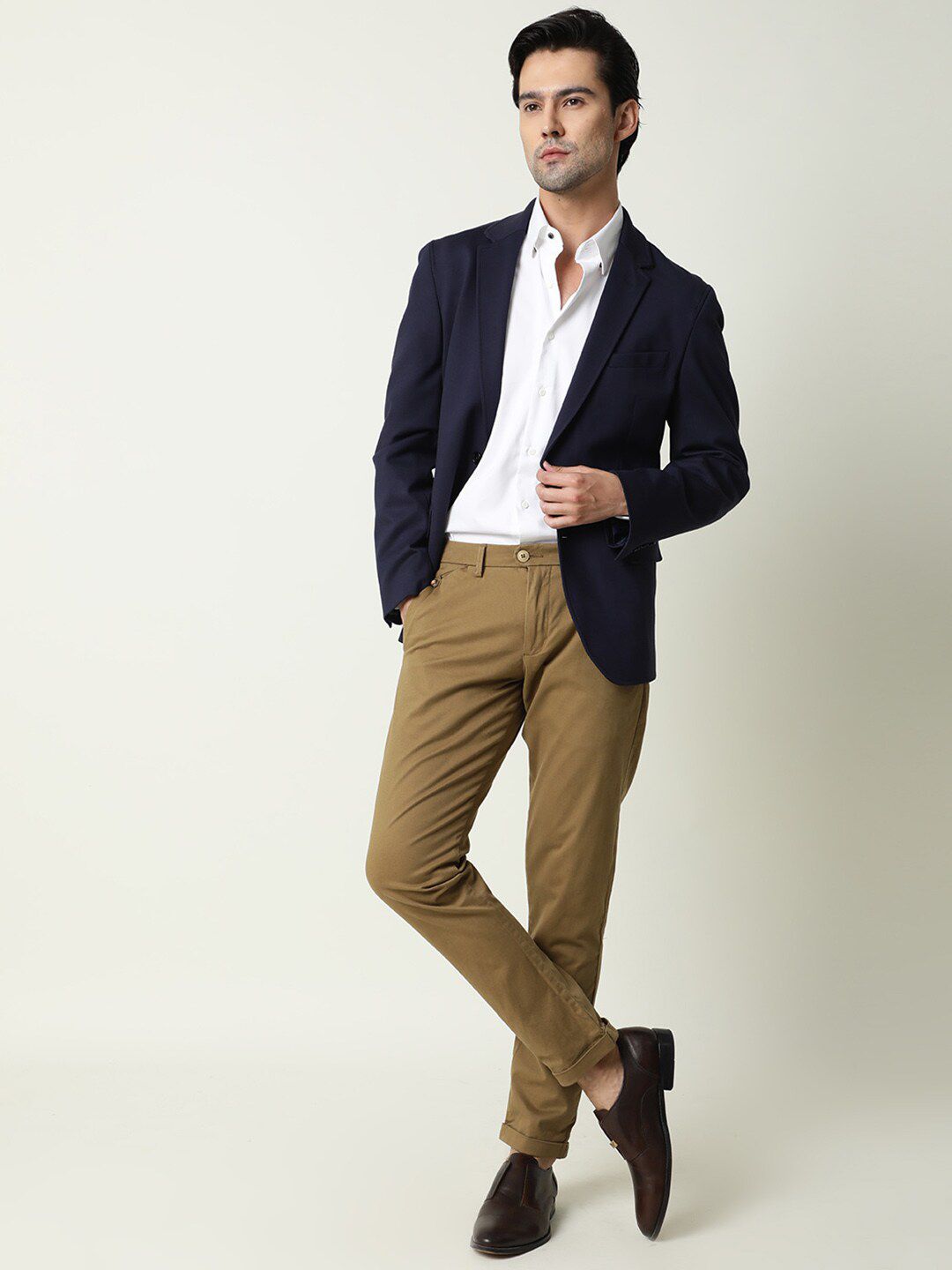 RARE RABBIT Men Aps Mid-Rise Slim Fit Trouser