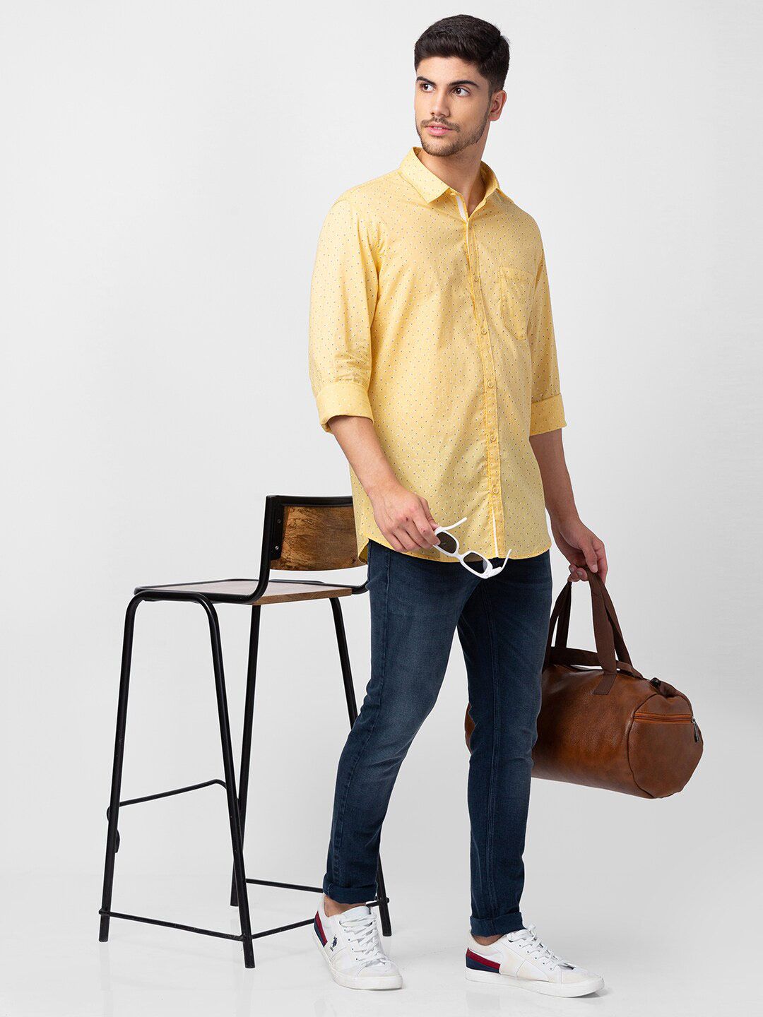 SPYKAR Men Printed Cotton Casual Shirt