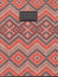 ZOUK  Women Chevron Printed Vegan Leather Backpack-Up to 16 inch