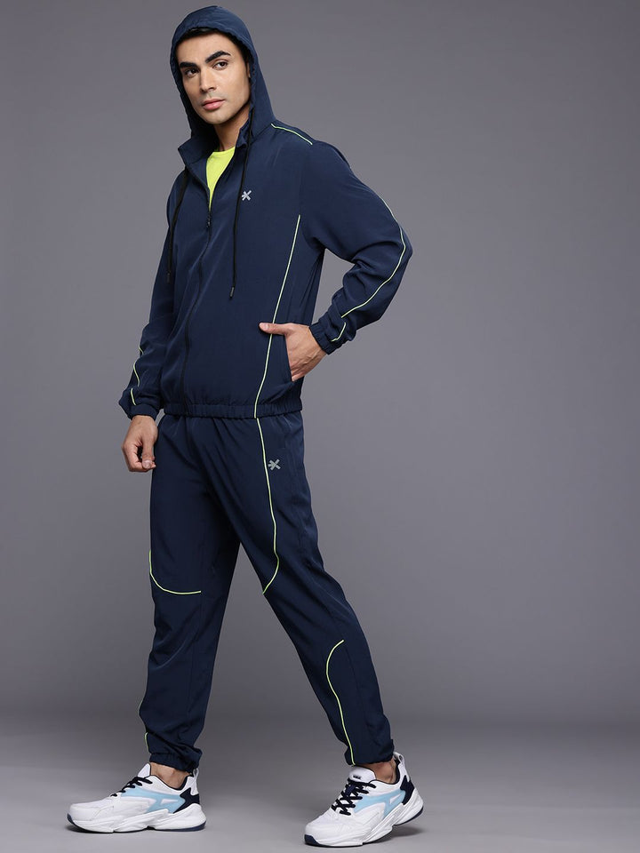 HRX by Hrithik Roshan Rapid-Dry Hooded Training Tracksuit