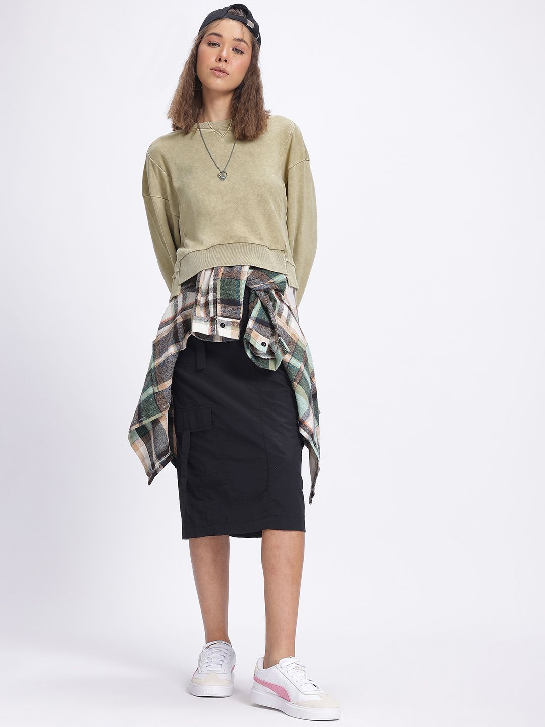 DressBerry Dyed Drop-Shoulder Sweatshirt