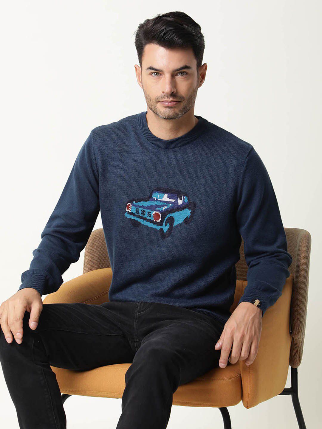 RARE RABBIT Men Carr Slim Fit Sweatshirt