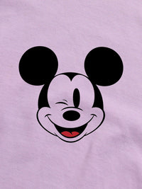Bewakoof Mickey Mouse Printed Round Neck Cotton T-shirt