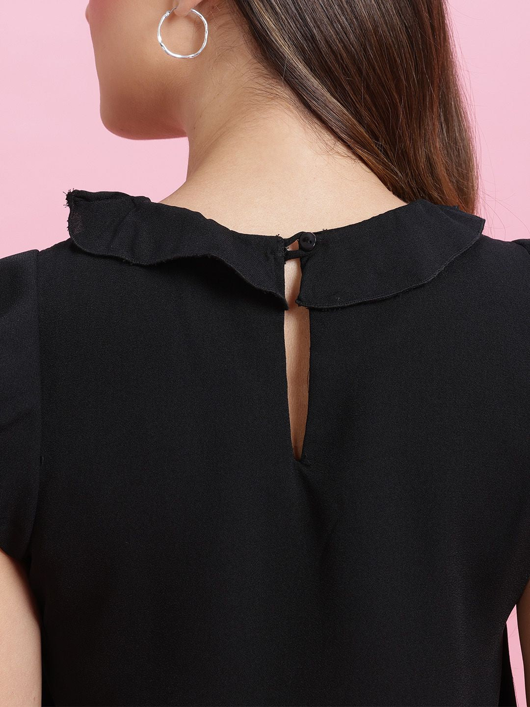 DressBerry Flutter Sleeve Ruffles Top