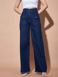 SASSAFRAS BASICS Women Clean Look No Fade High-Rise Jeans