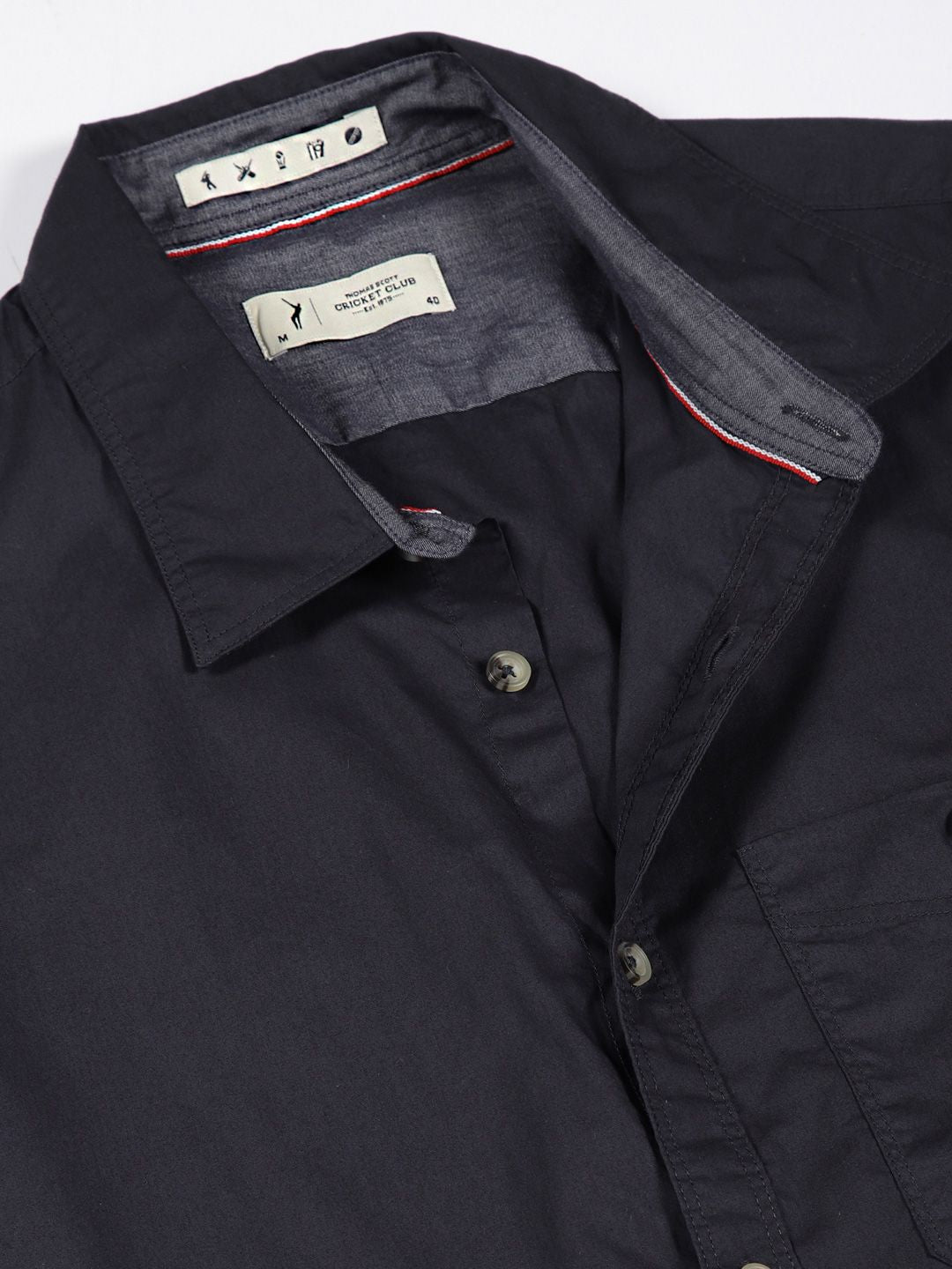 Thomas Scott Men Premium Solid Casual Shirt