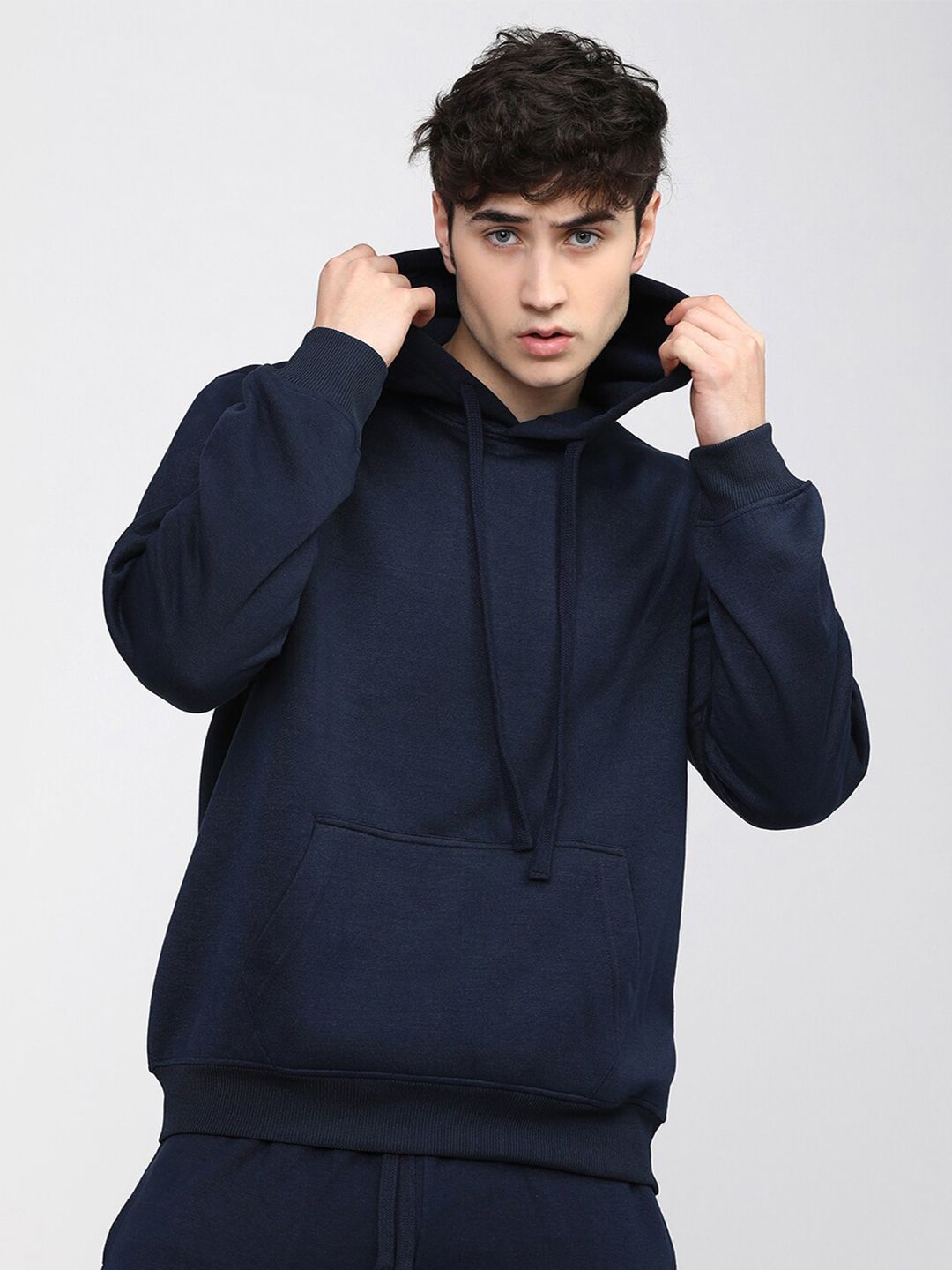 HIGHLANDER Men Navy Blue Sweatshirt
