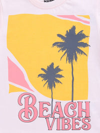 Happy Faces Boys Printed Tropical Pure Cotton T-shirt