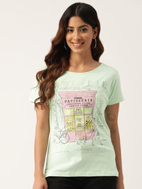 Monte Carlo Women Embellished Printed T-shirt