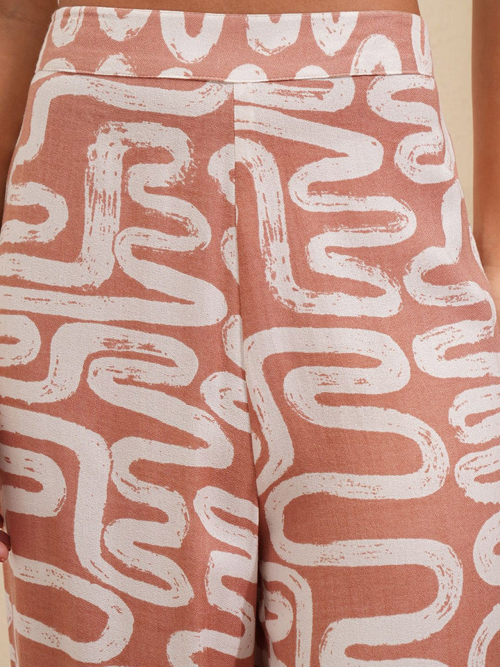 Vishudh Printed Tank Top With Pants & Shrug Co-Ords