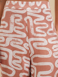 Vishudh Printed Tank Top With Pants & Shrug Co-Ords