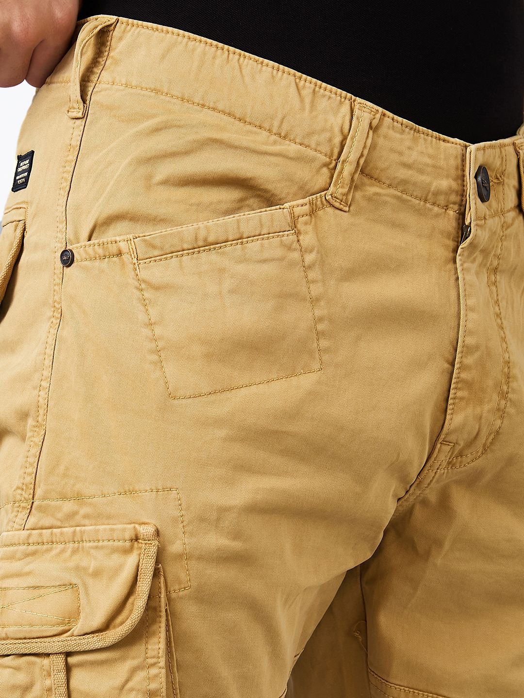 SPYKAR Men Regular Fit Mid Rise Cargos