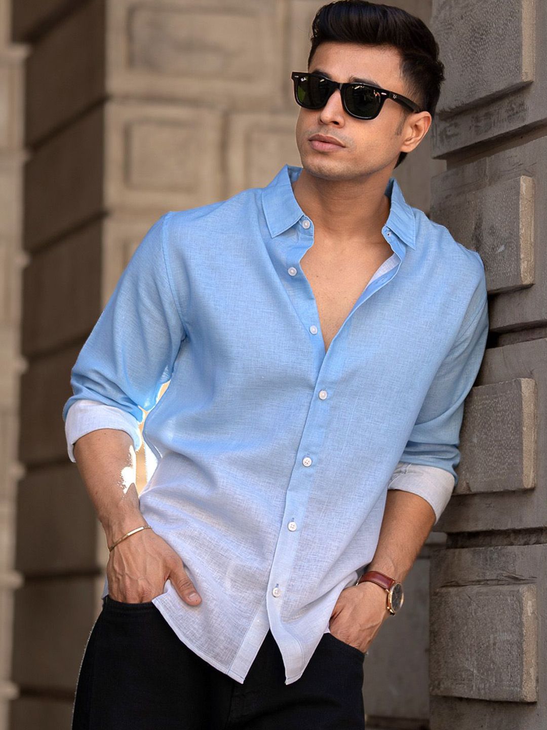 Powerlook Men Opaque Printed Casual Shirt