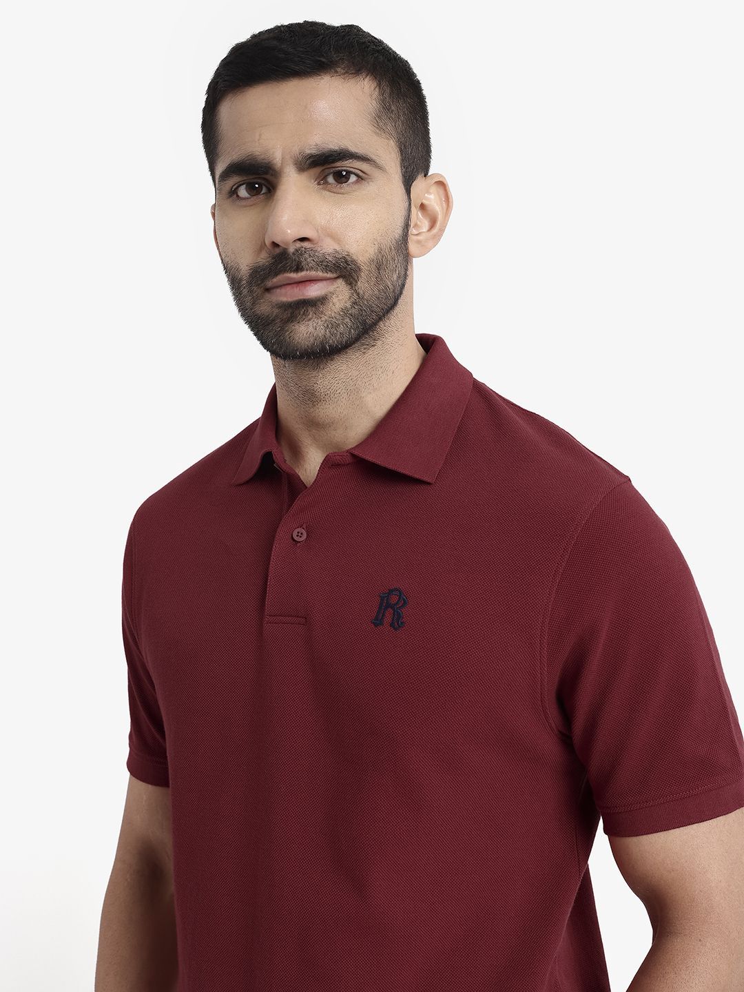 RARE RABBIT Men Polo Collar T-shirt
