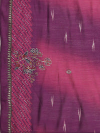 Libas Floral Printed Pleated Gotta Patti Kurta with Trousers & Dupatta