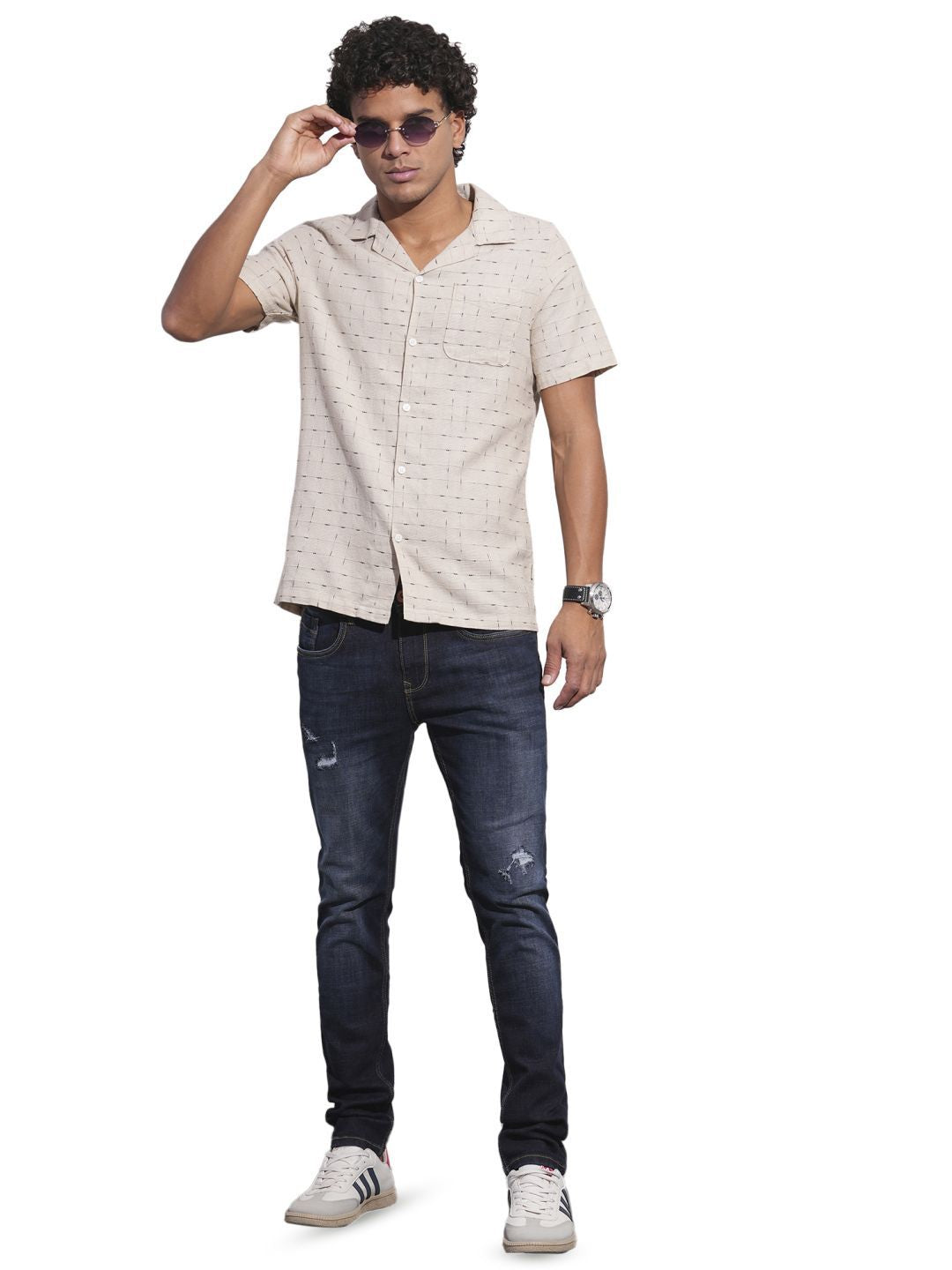 Being Human Men Classic Opaque Checked Casual Shirt