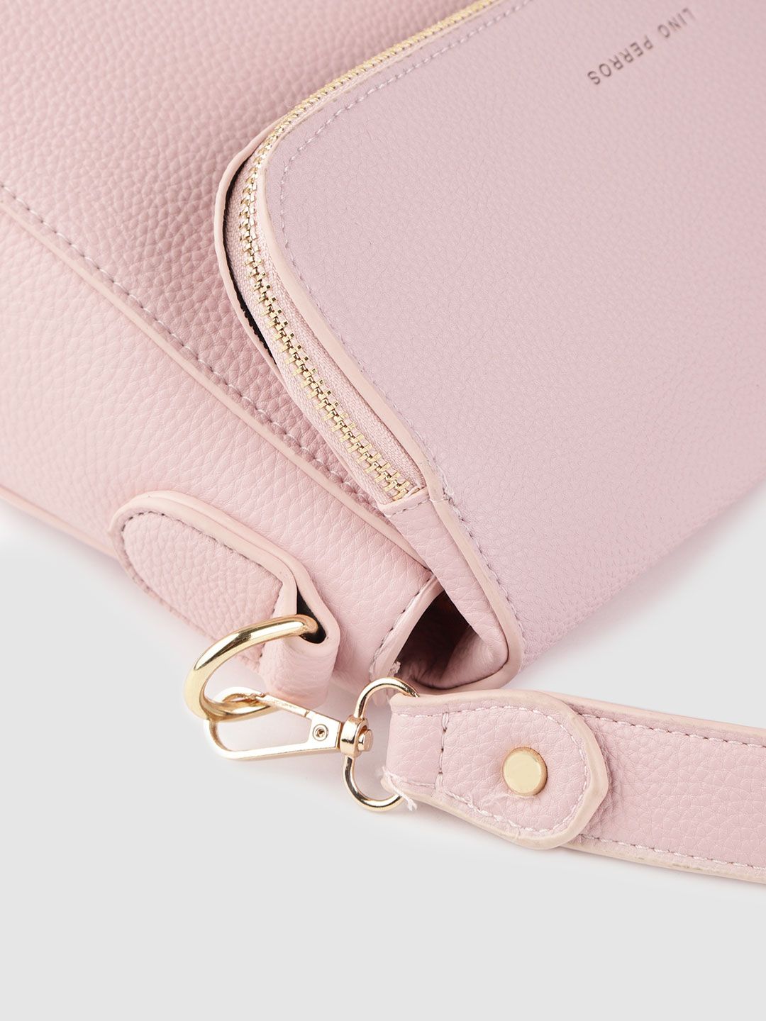 Lino Perros Pink Solid Shoulder Bag