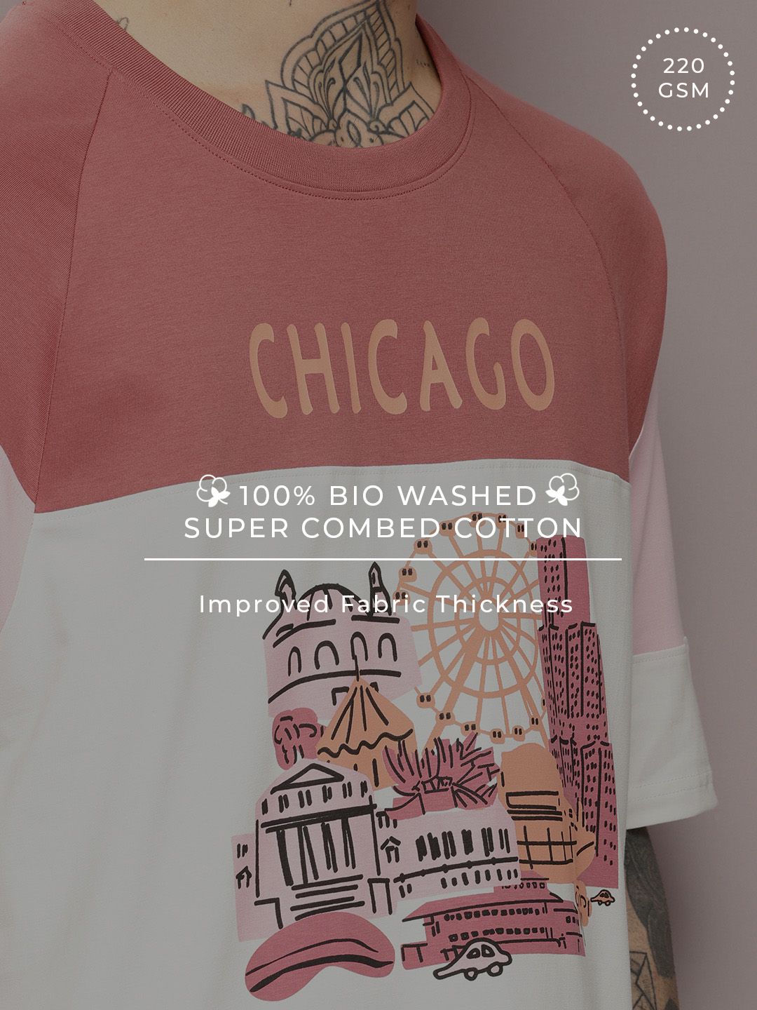 DILLINGER Men Graphic Printed Oversized T-shirt