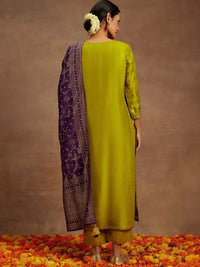 Libas Ethnic Motifs Woven Design Regular Kurta with Trousers & Dupatta
