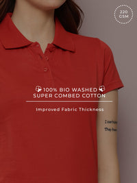 DILLINGER Women Short Sleeve Regular Fit Solid Polo Tshirt