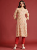 Anouk Floral Printed Straight Kurta