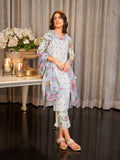 W Floral Printed Gotta Patti Straight Kurta With Trousers & Dupatta