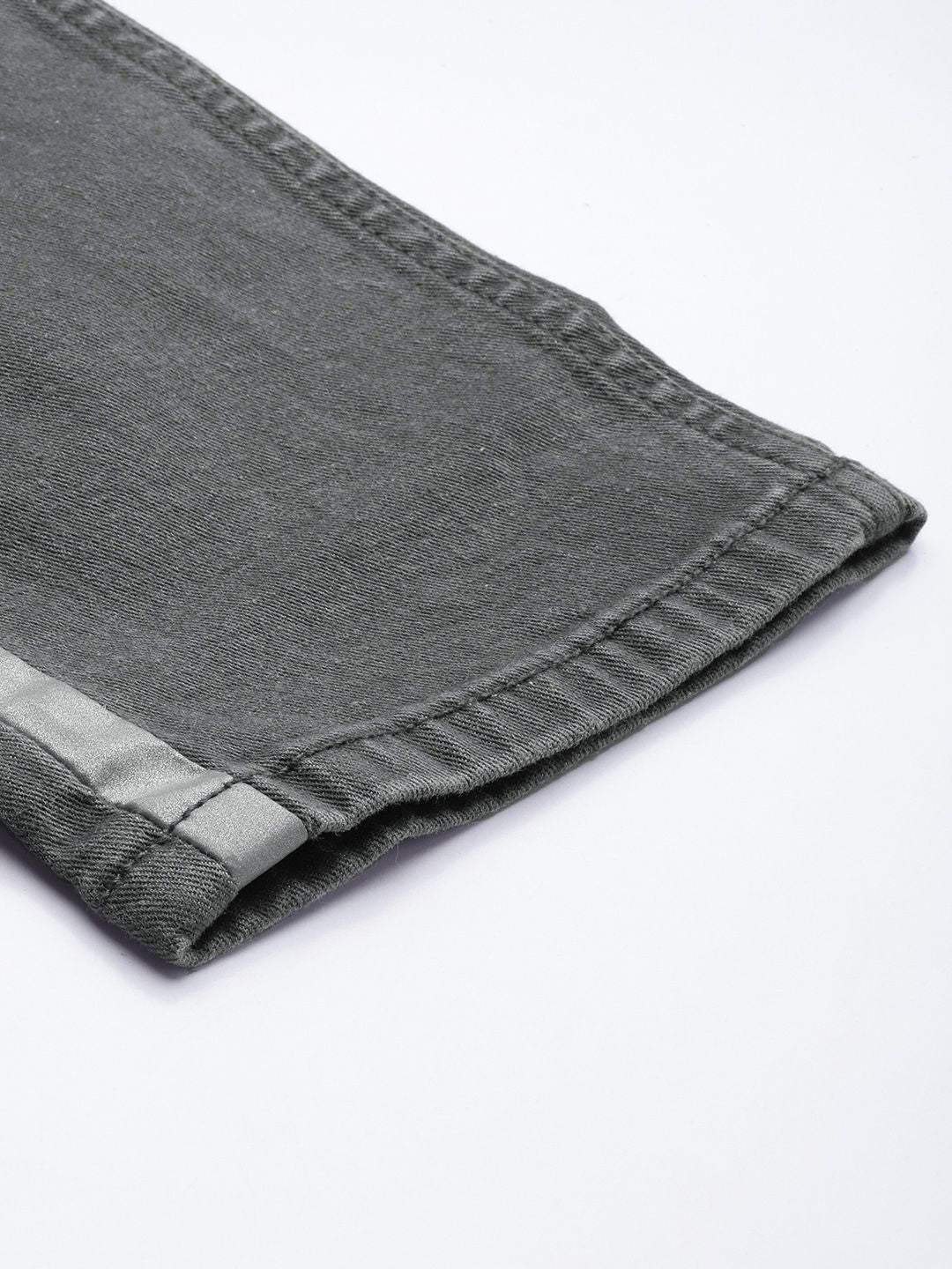 Being Human Clothing Men Grey Skinny Fit Mid-Rise Clean Look Jeans with Side Stripes