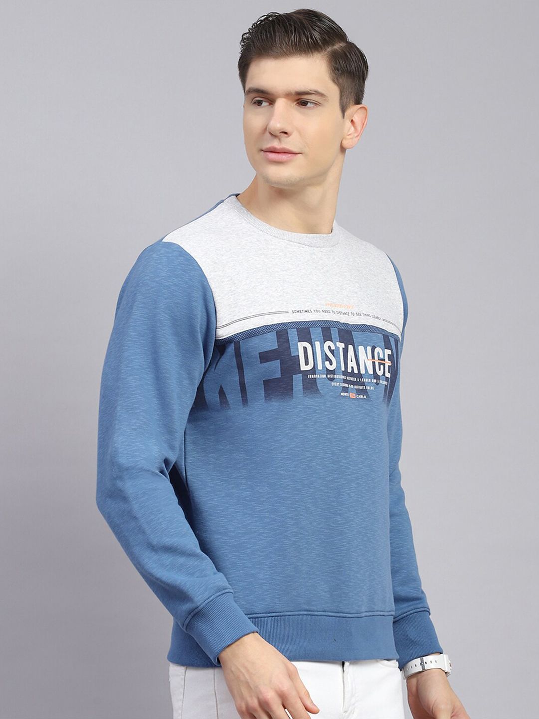 Monte Carlo Typography Printed Pullover Sweatshirt