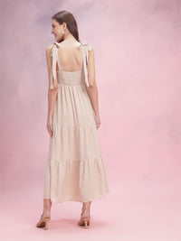 DressBerry Crinkle Effect Smocked Tiered Dress