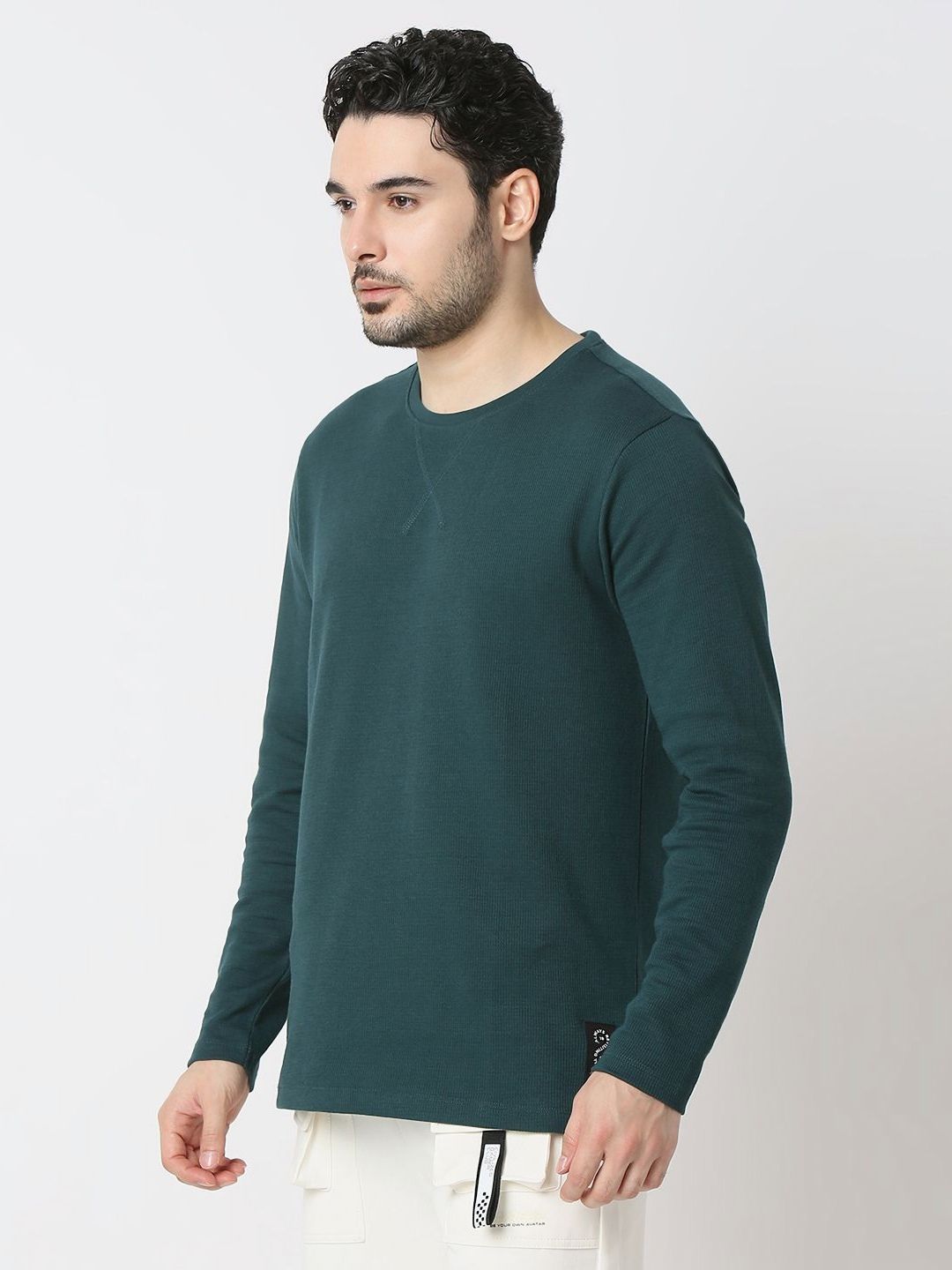 SPYKAR Men Solid Round Neck Cotton T-shirt