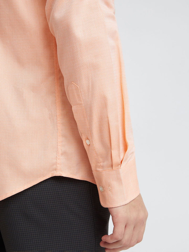 Park Avenue Self Design Slim Fit Pure Cotton Formal Shirt