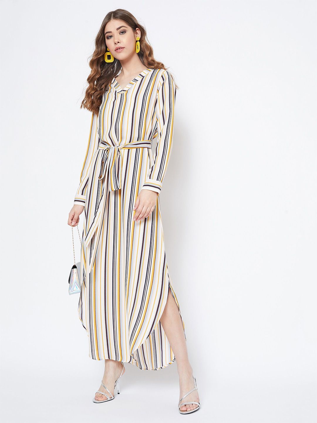Berrylush Striped Maxi Dress