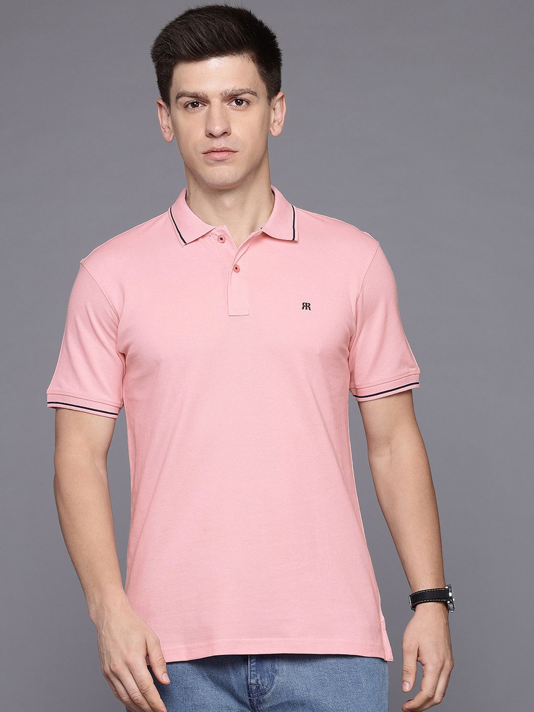 Raymond Modern Fit Pure Cotton Polo T-shirt