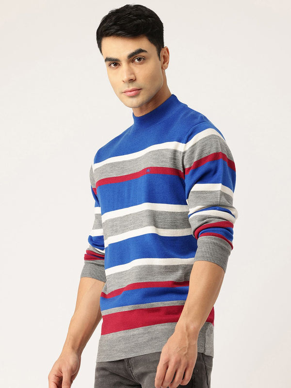 Monte Carlo High Neck Striped Pullover