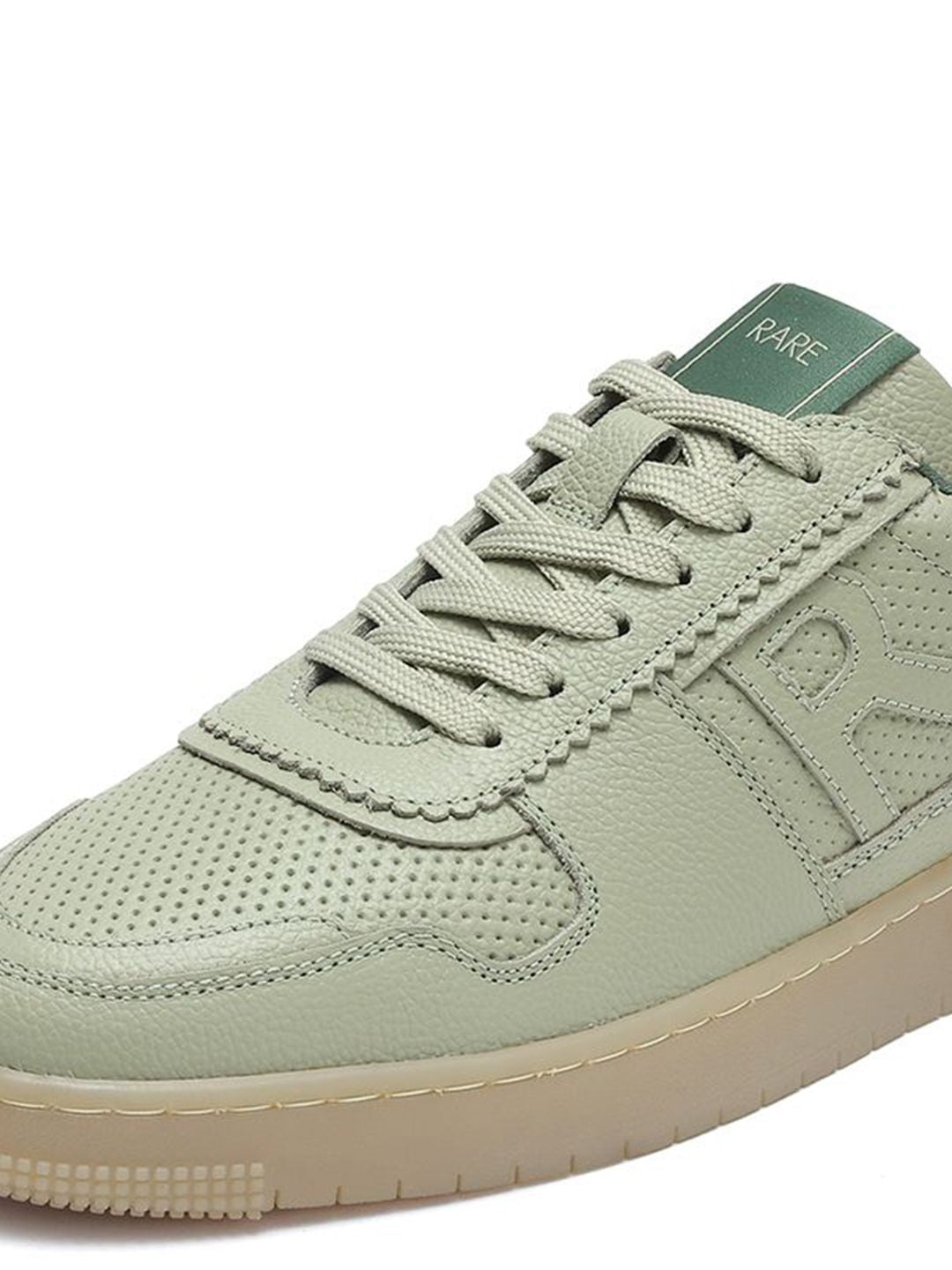 RARE RABBIT Men Perforations Leather Sneakers